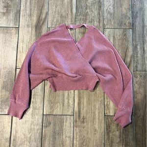 Lush Purple and Metallic Gold Sweater, size L